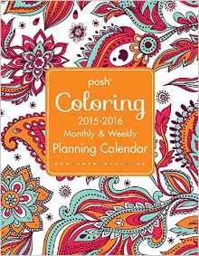 Posh Colouring 2015-2016 Planning Calendar