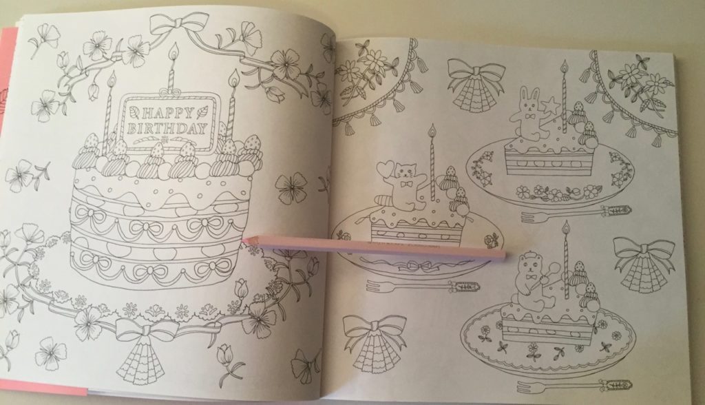Present - Japanese coloring book
