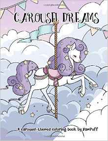 carousel dreams coloring book by Yampuff