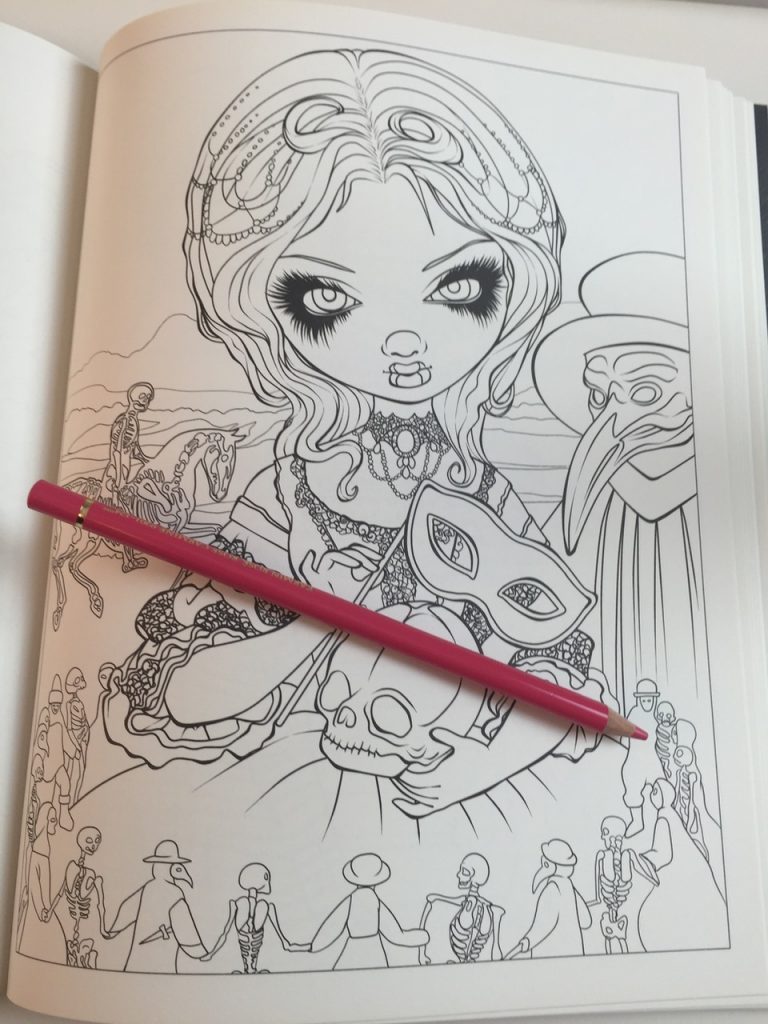 Jasmine Becket-Griffith Halloween Coloring Book