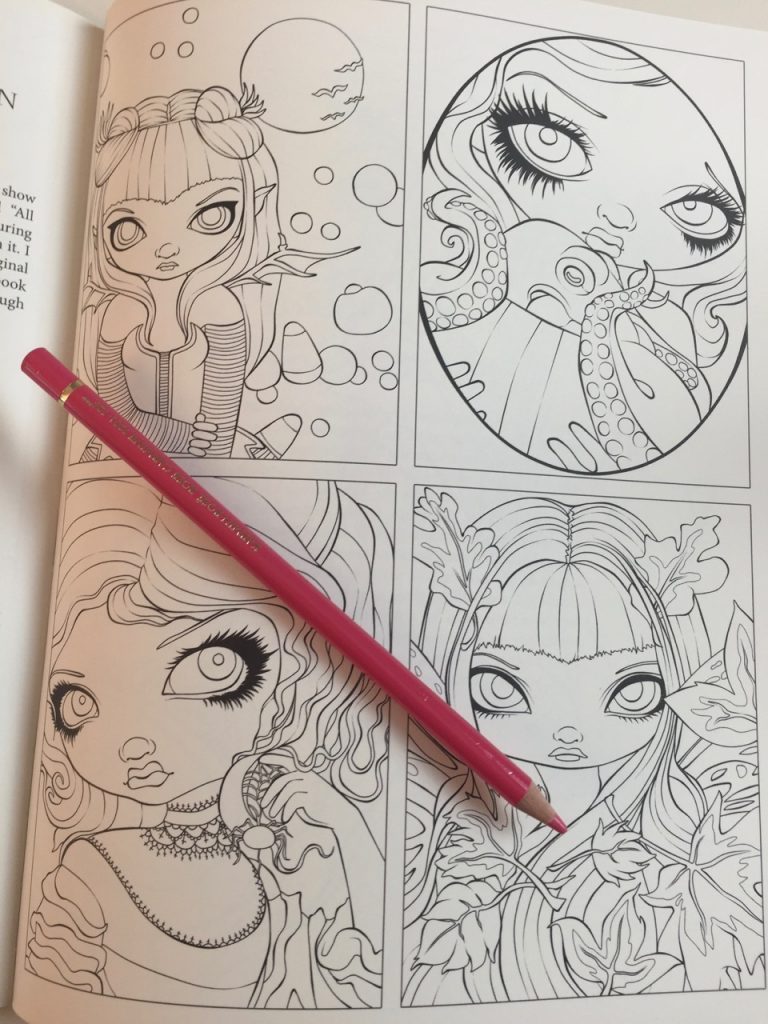 Jasmine Becket-Griffith Halloween Coloring Book