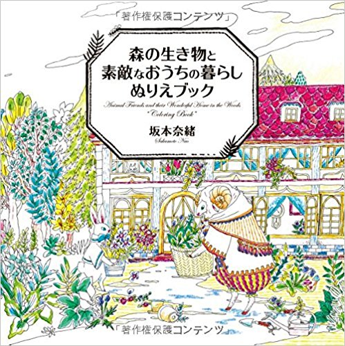 Animal Friends and their Wonderful Home in the Woods Coloring Book Cover
