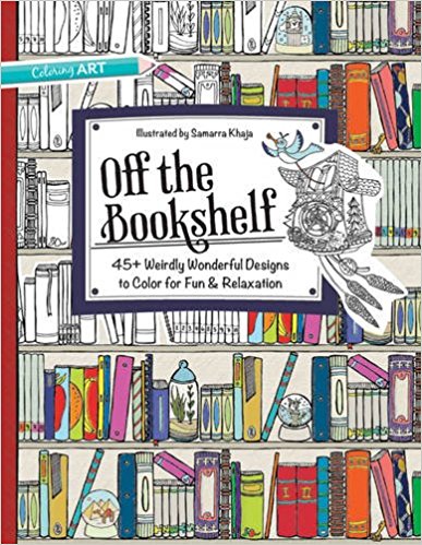 Off the Bookshelf coloring book cover