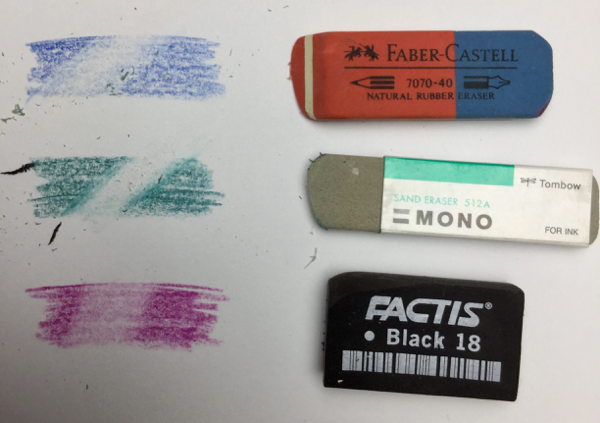 Holbein eraser test