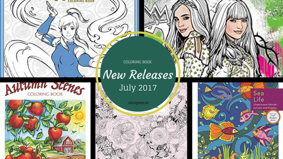 Coloring books to be released in July 2017 - check them out here