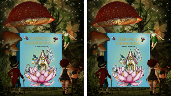 New coloring book from Klara Markova Tenderful Enchantments in Czech and English editions