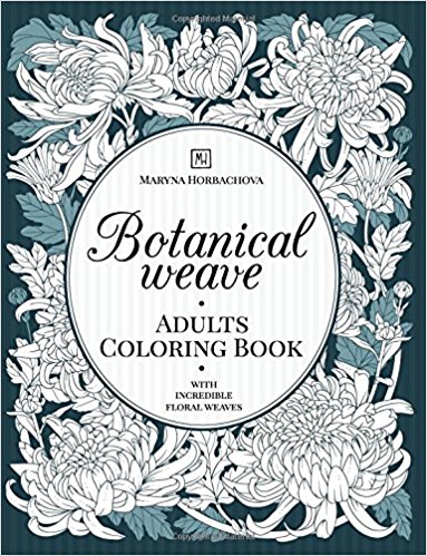 Botanical Weave Coloring Book cover