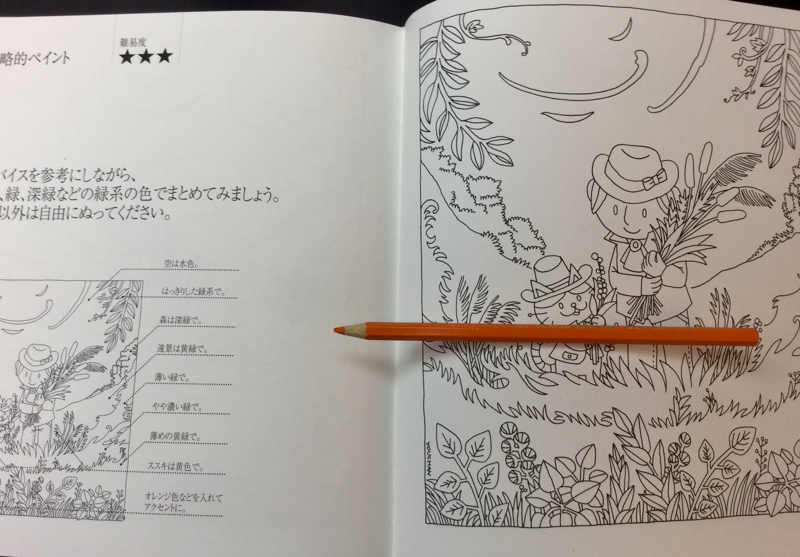 A smaller image is on the left with the main illustration on the right