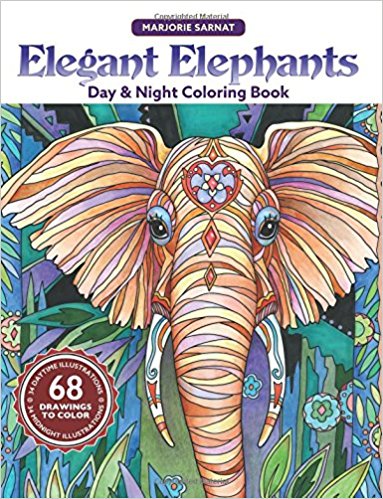 Elegant Elephants (Day and Night) Coloring Book Review