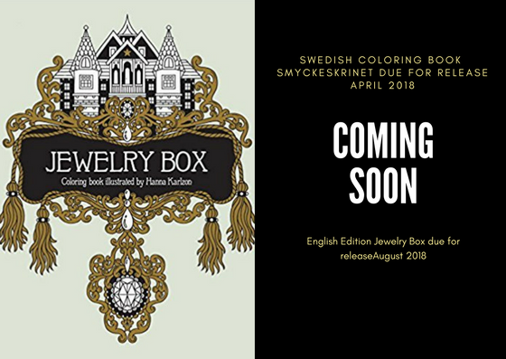 Jewelry Box coloring book illustrated by Hanna Karlzon
