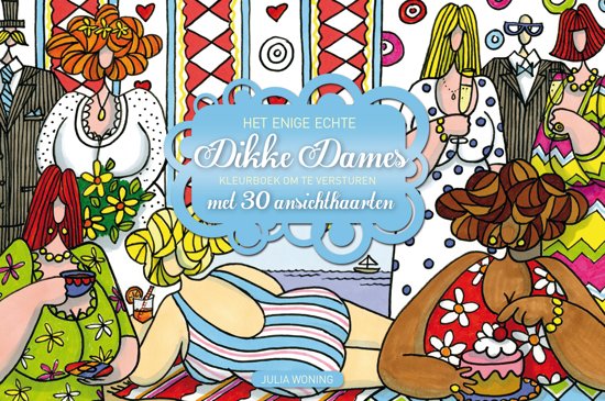 Het enige echte Dikke Dames kleurboek om te versturen Postcards Review