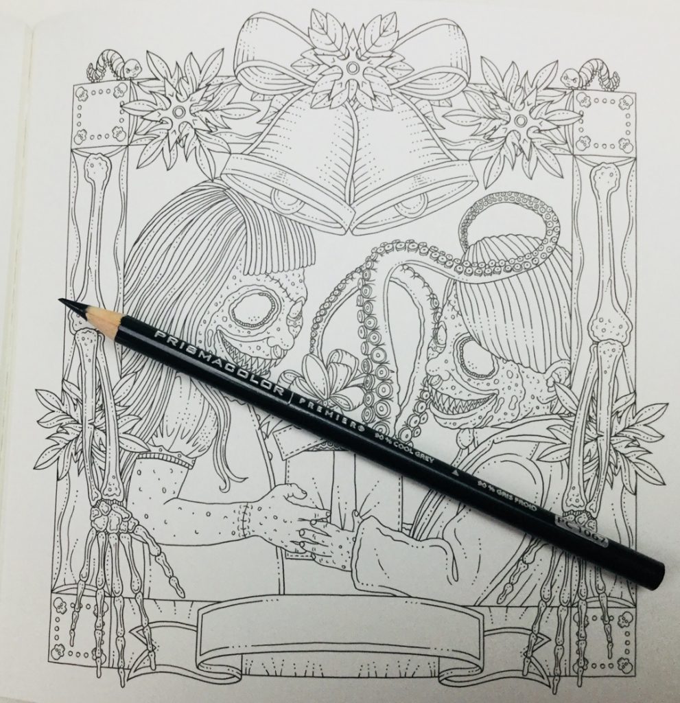 Ghouliana and friend for Ghosts of Christmas Coloring Book
