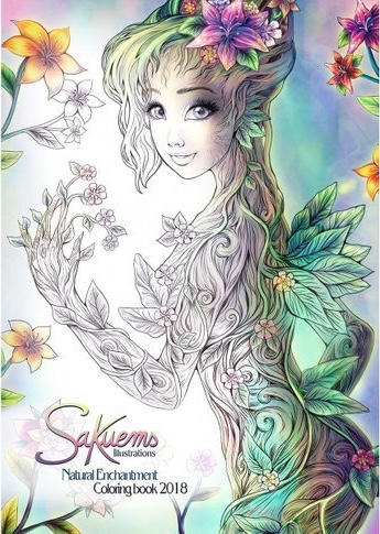Sakuems Natural Enchantment second coloring book