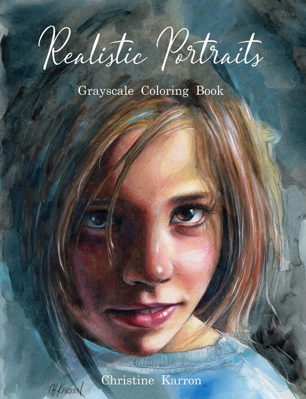 Realistic Portraits Grayscale Coloring Book Review