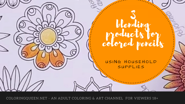 3 Household Products to Blend Colored Pencils Easily