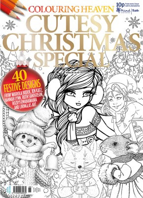 Colouring Heaven: Cutesy Christmas Special Colouring Book cover