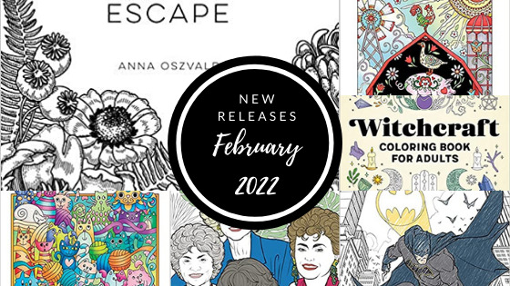 Coloring Books – New Releases –  February 2022