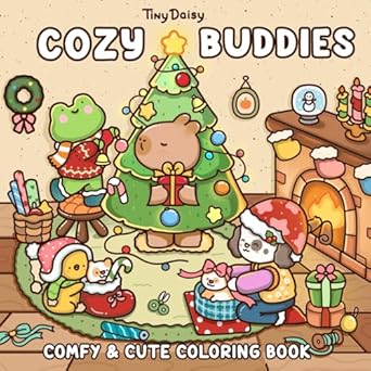 Cozy Buddies – Comfy and Cute Coloring Book Flip Through