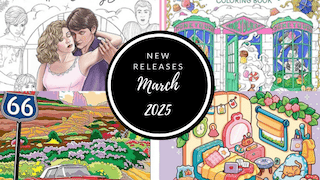 Coloring Books New Releases –  March 2025