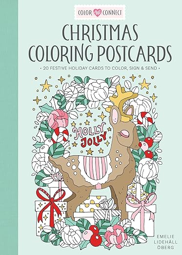 Christmas Coloring Postcards